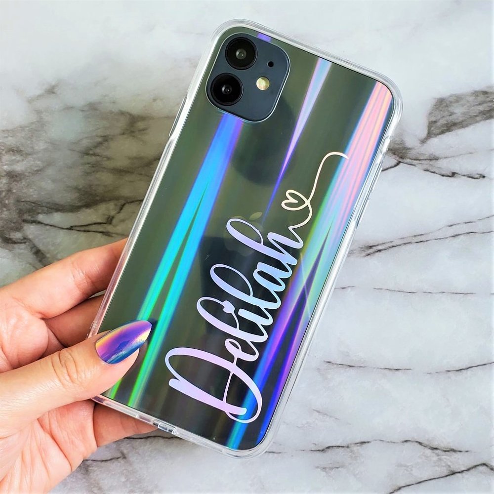 Personalized Name Holographic Laser Case - Picture 2 of 4